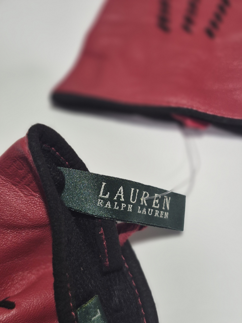 Lauren Ralph Lauren Women’s Red Leather Jeans - Lauren Collection